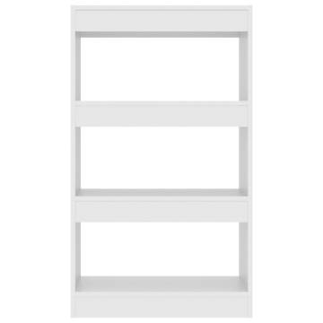 Book Cabinet/Room Divider White 60x30x103 cm Engineered Wood