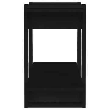 Book Cabinet/Room Divider Black 80x30x51 cm