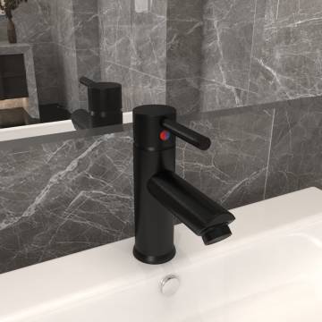 Bathroom Basin Faucet Black 130x176 mm