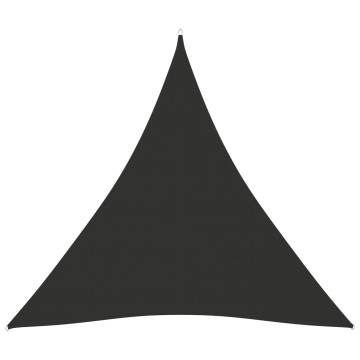 Sunshade Sail Oxford Fabric Triangular 4x4x4 m Anthracite