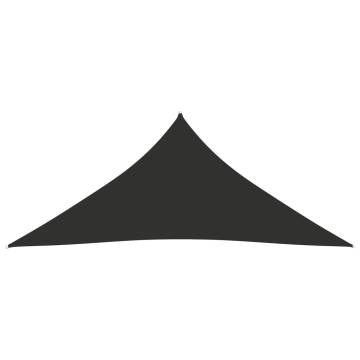 Sunshade Sail Oxford Fabric Triangular 4x4x4 m Anthracite