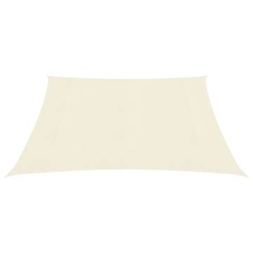 Sunshade Sail 160 g/m² Cream 5x5 m HDPE