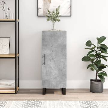 Sideboard Concrete Grey 34.5x34x90 cm Engineered Wood