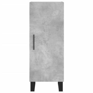 Sideboard Concrete Grey 34.5x34x90 cm Engineered Wood