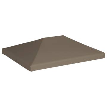 Gazebo Top Cover 310 g/m² 3x3 m Taupe