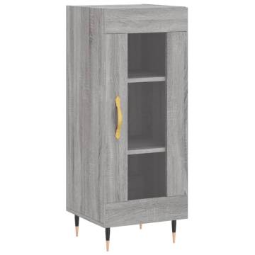 Highboard Grey Sonoma 34.5x34x180 cm Engineered Wood