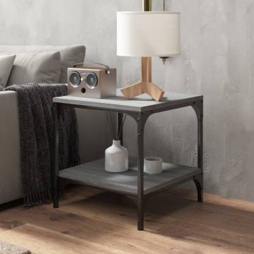 Coffee Table Grey Sonoma 50x50x40 cm Engineered Wood