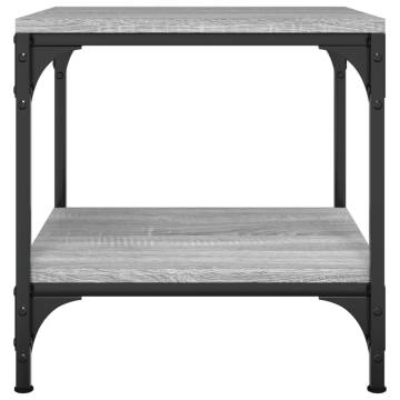 Coffee Table Grey Sonoma 50x50x40 cm Engineered Wood