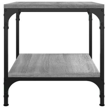 Coffee Table Grey Sonoma 50x50x40 cm Engineered Wood