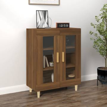 Sideboard Brown Oak 69.5x34x90 cm Engineered Wood