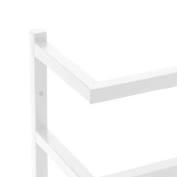 Towel Rack White 24x12x96 cm Steel