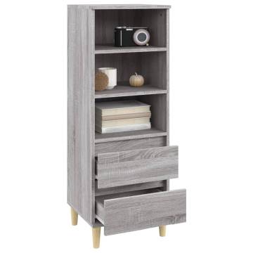 Highboard Grey Sonoma 40x36x110 cm Engineered Wood