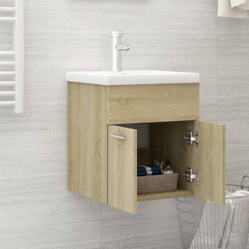 Sink Cabinet Sonoma Oak 41x38.5x46 cm Engineered Wood