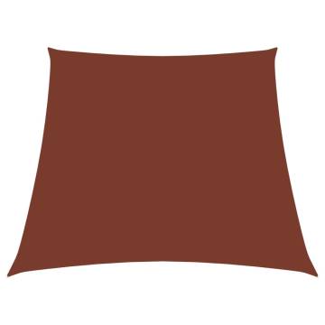 Sunshade Sail Oxford Fabric Trapezium 2/4x3 m Terracotta