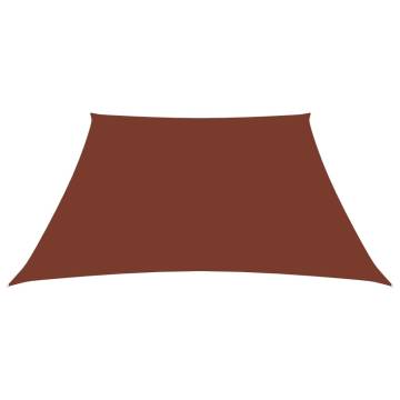 Sunshade Sail Oxford Fabric Trapezium 2/4x3 m Terracotta