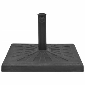 Parasol Base Resin Square Black 19 kg