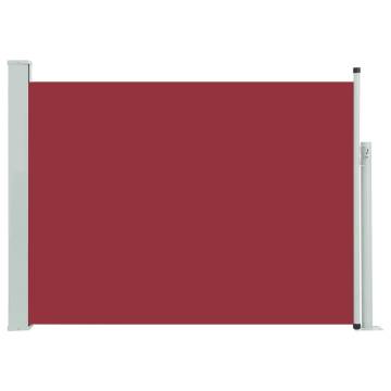 Patio Retractable Side Awning 100x500 cm Red