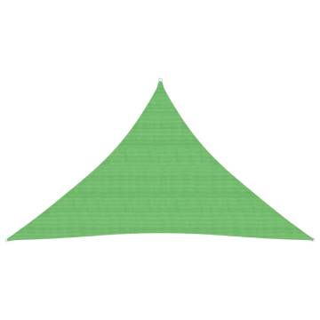 Sunshade Sail 160 g/m² Light Green 3x3x4.2 m HDPE