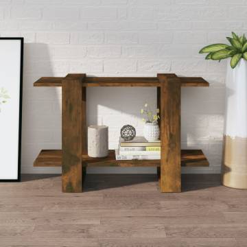 Book Cabinet/Room Divider Smoked Oak 80x30x51 cm