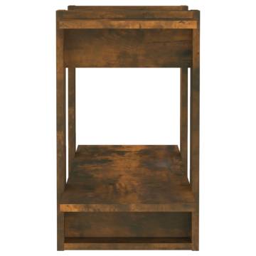 Book Cabinet/Room Divider Smoked Oak 80x30x51 cm