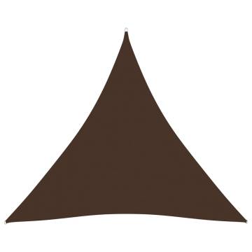 Sunshade Sail Oxford Fabric Triangular 4.5x4.5x4.5 m Brown