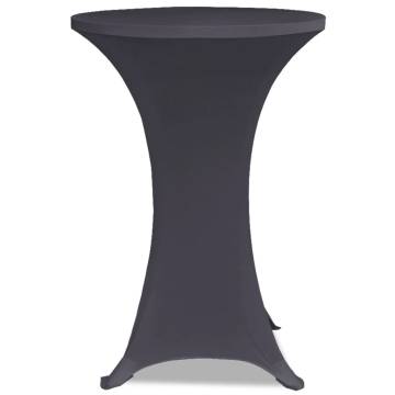 Stretch Table Cover 2 pcs 70 cm Anthracite