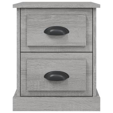 Bedside Cabinet Grey Sonoma 39x39x47.5 cm Engineered Wood