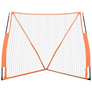 Portable Baseball Net Orange&Black 183x182x183cm Steel&Polyester