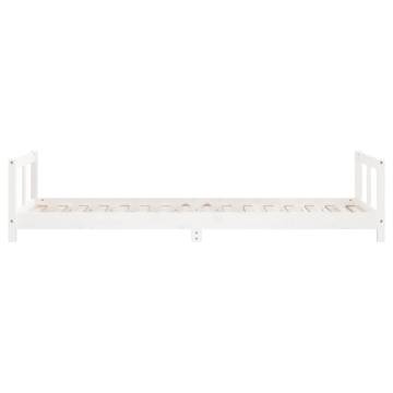 Kids Bed Frame White 80x200 cm Solid Wood Pine