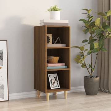 Sideboard Brown Oak 34.5x32.5x90 cm Engineered Wood