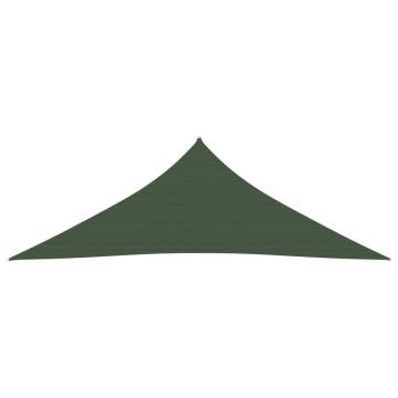 Sunshade Sail 160 g/m² Dark Green 3.6x3.6x3.6 m HDPE