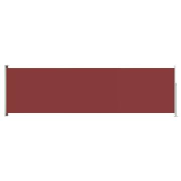 Patio Retractable Side Awning 180x600 cm Red