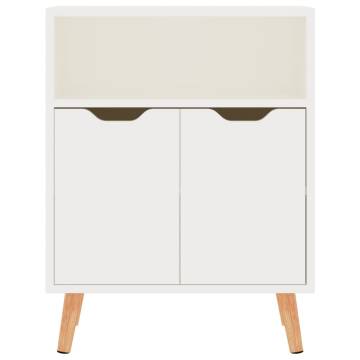 Sideboard High Gloss White 60x30x72 cm Engineered Wood