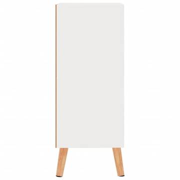 Sideboard High Gloss White 60x30x72 cm Engineered Wood