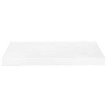 Floating Wall Shelves 4 pcs High Gloss White 50x23x3.8 cm MDF