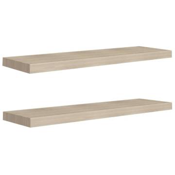 Floating Wall Shelves 2 pcs Oak 90x23.5x3.8 cm MDF