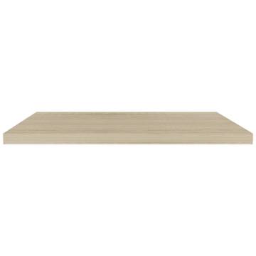 Floating Wall Shelves 2 pcs Oak 90x23.5x3.8 cm MDF