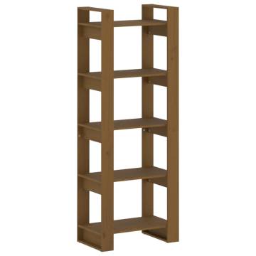 Book Cabinet/Room Divider Honey Brown 60x35x160 cm Solid Wood