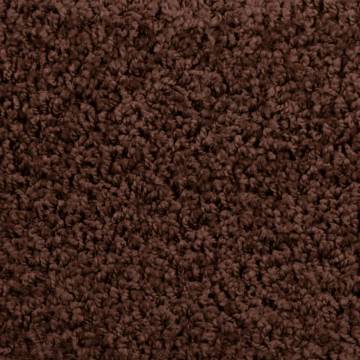 Carpet Stair Treads 15 pcs Brown 65x21x4 cm