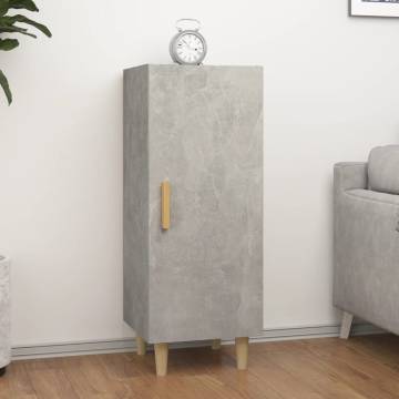 Sideboard Concrete Grey 34.5x34x90 cm Engineered Wood