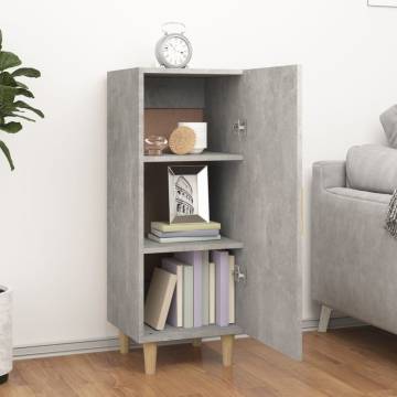 Sideboard Concrete Grey 34.5x34x90 cm Engineered Wood