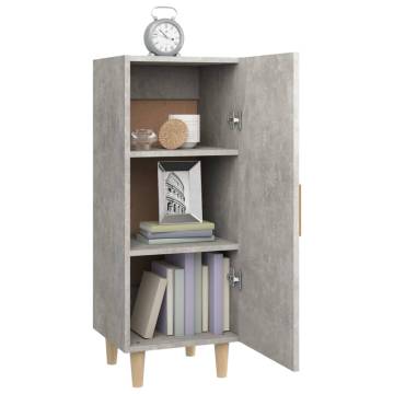 Sideboard Concrete Grey 34.5x34x90 cm Engineered Wood