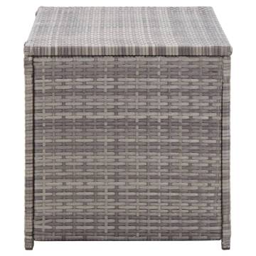 Garden Storage Box Poly Rattan 100x50x50 cm Grey