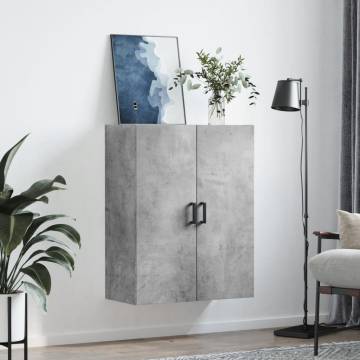 Wall Mounted Cabinet Concrete Grey 69.5x34x90 cm