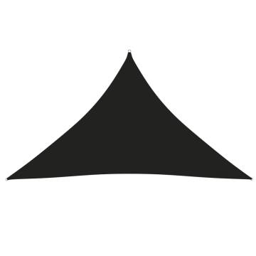 Sunshade Sail Oxford Fabric Triangular 4x4x5.8 m Black