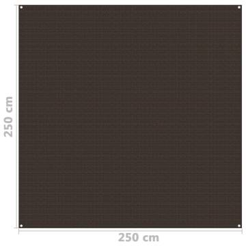 Tent Carpet 250x250 cm Brown