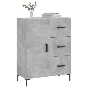 Sideboard Concrete Grey 69.5x34x90 cm Engineered Wood