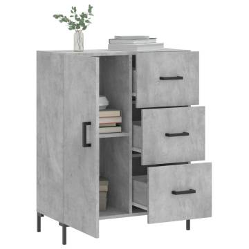 Sideboard Concrete Grey 69.5x34x90 cm Engineered Wood