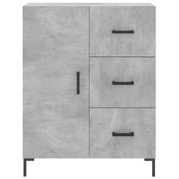 Sideboard Concrete Grey 69.5x34x90 cm Engineered Wood