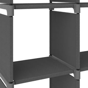 9-Cube Display Shelf Grey 103x30x107.5 cm Fabric